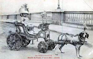 ALGER - BATAILLE DE FLEURS - JUPE CULOTTE - AVRIL 1911